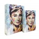 Set 2 Boites Livres : Frida Kahlo, Cheveux en fleurs, H 26 cm (Grand)