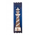 Déco Murale Bord de Mer : Grand Phare sur Cadre en bois 3D, H 73,5 cm