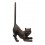 Figurine Extérieur Métal : Chat allongée en Fonte, L 23 cm