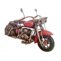 Set de 2 Motos Vintages miniatures en Métal, L 18 cm