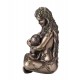 Figurine Résine : Gaïa, La Déesse mère et l'enfant, Hauteur 11 cm