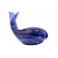 Figurine en Verre décorative et Presse-Papier, Baleine Bleue, L 16 cm