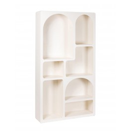 SIGNES GRIMALT Meuble Etagère Design Contemporain, Collection Argos, Médium Blanc, Hauteur 180 cm