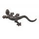 Patère murale Gecko : Lézard en fonte, L 17 cm.