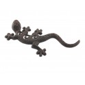 Déco Gecko mural ou à poser : Lézard en fonte, L 23 cm