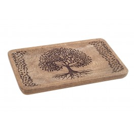 SIGNES GRIMALT Plateau Vide-Poche, Arbre de Vie et Thème Rétro Bohème, Longueur 25 cm