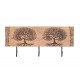 SIGNES GRIMALT Patère Rétro en bois : Modèle Arbres de vie, 3 Crochets de suspension, Longueur 38 cm