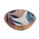 SIGNES GRIMALT Bol, Coupe de service ou vide-poche, Bois de Manguier et Thème Tropical Chic, Diamètre 20 cm