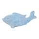 SIGNES GRIMALT Figurine Grande Poisson Carpe décorative en résine à Poser, Bleu et Gris, Longueur 65 cm