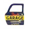 Enseigne murale métal : Portière Voiture "Dad's Garage", H 46 cm