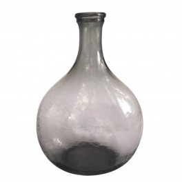 Bouteille Dame Jeanne en Verre Gris fumé, Hauteur 39 cm