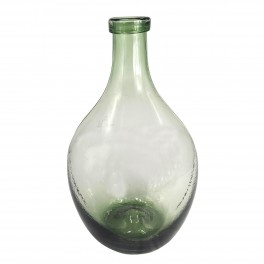 Bouteille Dame Jeanne en Verre, Couleur Vert fumé, Hauteur 45 cm