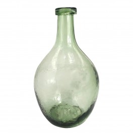 SIGNES GRIMALT Bouteille Dame Jeanne en verre, couleur vert fumé, hauteur 37 cm