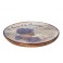 Plateau bois de Manguier, Thème Rétro Lavande de Provence, Diam 22 cm