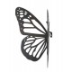 SIGNES GRIMALT Papillon Mural en Métal, Ailes déployées et Couleur Gris Antracite, Hauteur 25 cm