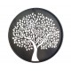 SIGNES GRIMALT Décoration murale en métal : Arbre de vie stylisé noir, Diamètre 60 cm