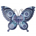 SIGNES GRIMALT Papillon mural en métal, Bleu et violet, Collection Moana, Hauteur 30 cm