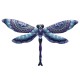 SIGNES GRIMALT Libellule murale en métal, Bleu et violet, Collection Moana, longueur 31 cm