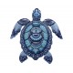 SIGNES GRIMALT Déco Murale Métal : Tortue marine bleue, Collection Moana, Hauteur 30,5 cm