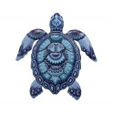 SIGNES GRIMALT Déco Murale Métal : Tortue marine bleue, Collection Moana, Hauteur 30,5 cm