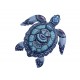 SIGNES GRIMALT Déco Murale Métal : Tortue marine bleue, Collection Moana, Hauteur 30,5 cm