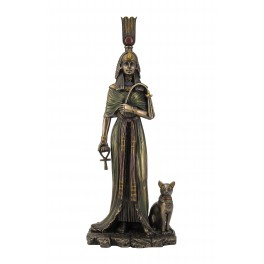 Statuette résine Egypte : Déesse et Reine Isis 2, L 25 cm
