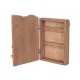 SIGNES GRIMALT Boite à clés et étagère murale décorative, Palissade décapée et accessoires, Hauteur 25 cm