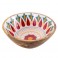 Plat de Service décoratif en Bois de Manguier, Thème Floral Amérique du sud, diamètre 25 cm