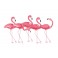 SIGNES GRIMALT Décoration Murale Métal : Flamants Roses en folie, Longueur 87 cm