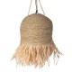 SIGNES GRIMALT Luminaire à suspendre, abat-jour en fibres végétales tressées balinaises, hauteur 46 cm, diam 32 cm