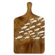 SIGNES GRIMALT Planche de service Banc de poissons blancs en manguier, Collection marine Martigues, longueur 33 cm