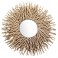 SIGNES GRIMALT Grand Miroir Mural Soleil en rotin, Diamètre 88 cm