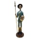 SIGNES GRIMALT Figurine Don Quichotte de Cervantes, Camaïeu de Gris et Bleu, Hauteur 31 cm