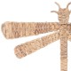 SIGNES GRIMALT Déco murale Libellule en Jacynthe de mer et feuilles de palmiers, longueur 48 cm
