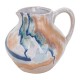 Pichet à Anse décoratif en grès, Couleurs Terre et Mer, Collection Marine Concarneau, Hauteur 16 cm
