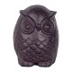 SIGNES GRIMALT Figurine Hibou en Fonte inaltérable, Intérieur, Jardin et Terrasse, 100% métal, Hauteur 11 cm