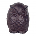 SIGNES GRIMALT Figurine Hibou en Fonte inaltérable, Intérieur, Jardin et Terrasse, 100% métal, Hauteur 11 cm