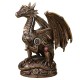 SIGNES GRIMALT Figurine Dragon Steam Punk, mécanismes et Rivets apparents en résine, Hauteur 21 cm