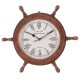 SIGNES GRIMALT Horloge Murale Timonier Bateau en Bois, diamètre 47 cm