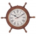 SIGNES GRIMALT Horloge Murale Timonier Bateau en Bois, diamètre 47 cm