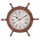 SIGNES GRIMALT Horloge Murale Timonier Bateau en Bois, diamètre 47 cm