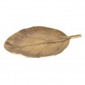 Feuille dorée en Aluminium, Plateau de Service, décoratif ou Vide-Poche, Longueur 28 cm