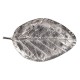 Feuille argentée en Aluminium, Plateau de Service, décoratif ou Vide-Poche, Longueur 46 cm