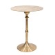 SIGNES GRIMALT Table Sellette Bout de canapé Design en Aluminium doré, élégante et Classique, 52 x 39 x 39 cm