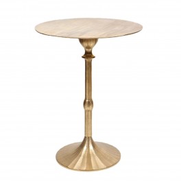 SIGNES GRIMALT Table Sellette Bout de canapé Design en Aluminium doré, élégante et Classique, 52 x 39 x 39 cm