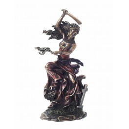 SIGNES GRIMALT Statue en Résine Thème Afrique : OYA Déesse des Vents et de l'eau, Hauteur 24 cm