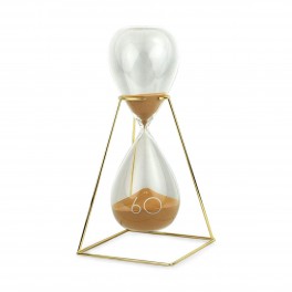 Sablier décoratif en Verre Durée 60 Min., Original et Unique, H 33 cm