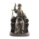 SIGNES GRIMALT Statue Thémis et La Justice, Sculpture Résine, Effet Bronze Antic Line, Hauteur 17 cm