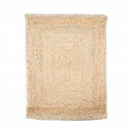 Tapis rectangulaire en Jute, Fibres naturelles, 80 x 60 cm