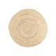 SIGRIS Decor and Go Tapis rond en toile de jute 90 cm Style naturel